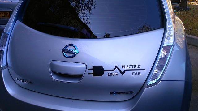 Electric car Nissan leaf