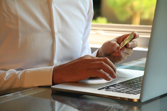 payment for financial services through credit card