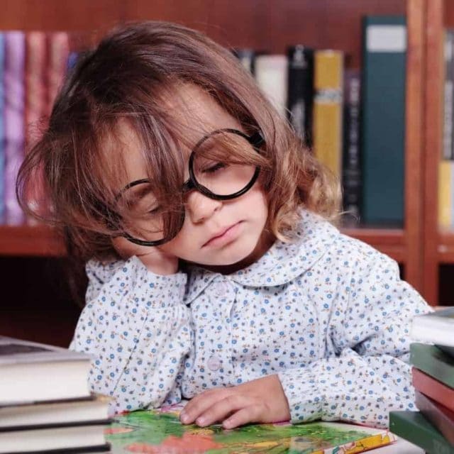 a girl reading a book