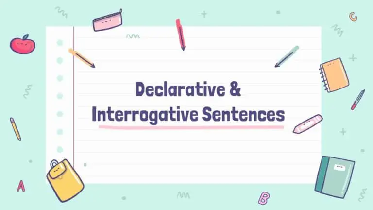 Declarative And Interrogative Sentences Lesson Plan Grade 3