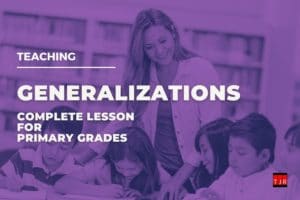 Generalizations lesson cover