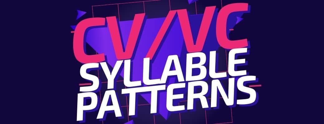 CVVC syllable pattern cover